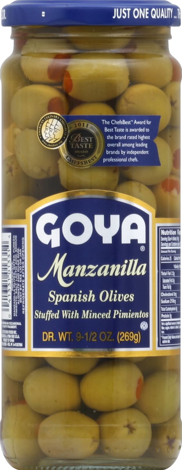 Goya Manzanilla Spanish Olives (9.5 oz)