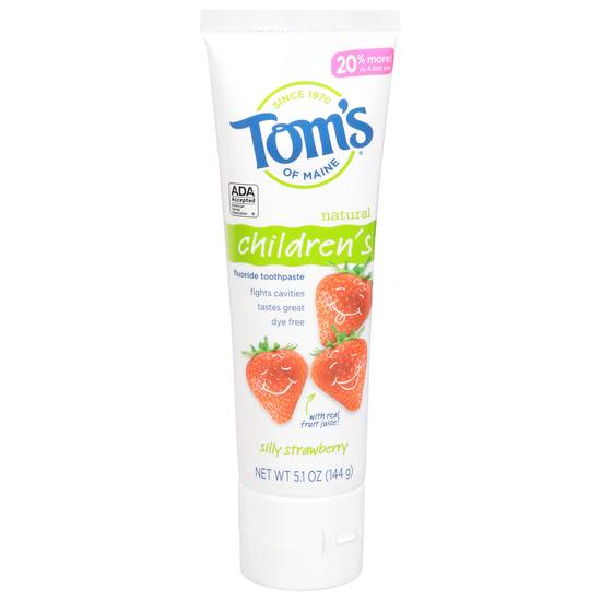 Toms Of Maine Children's Natural Silly Strawberry Toothpaste