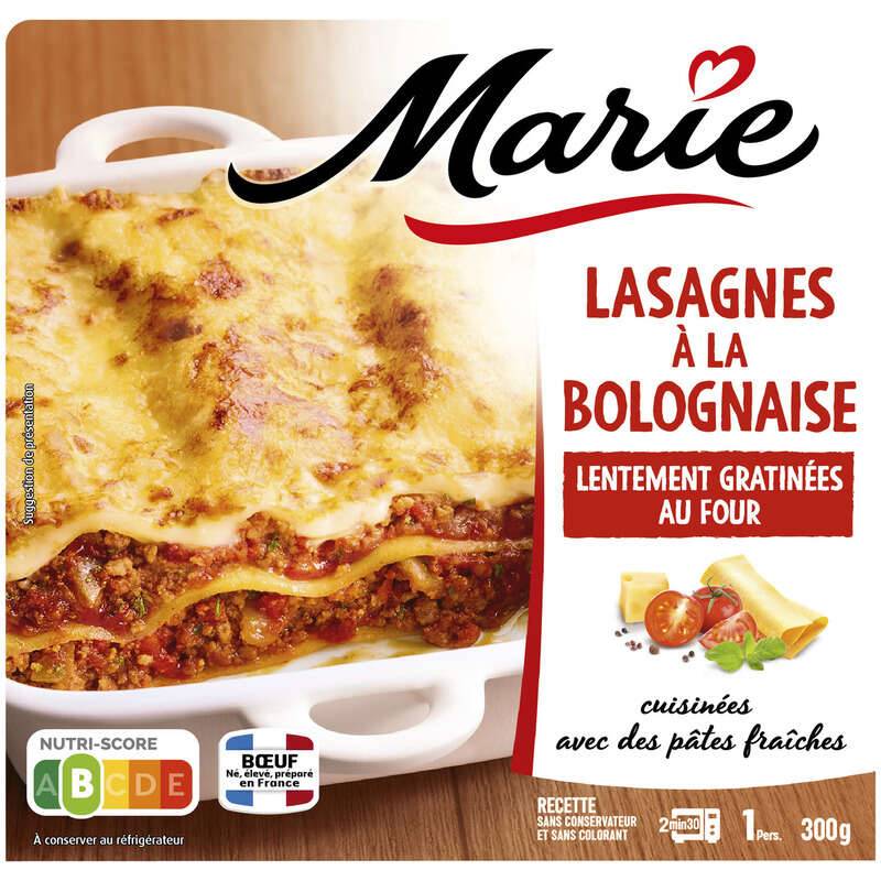 Marie Lasagnes à la bolognaise béchamel et basilic 300g
