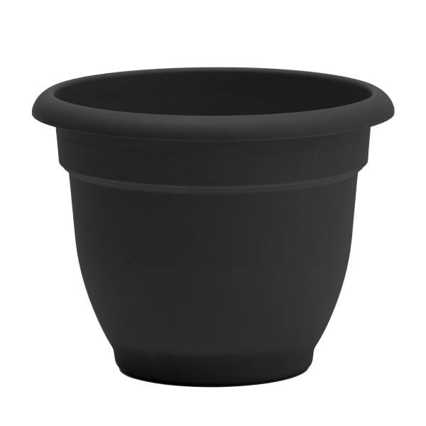 BLOEM ARIANA BLACK PLANTER 8IN