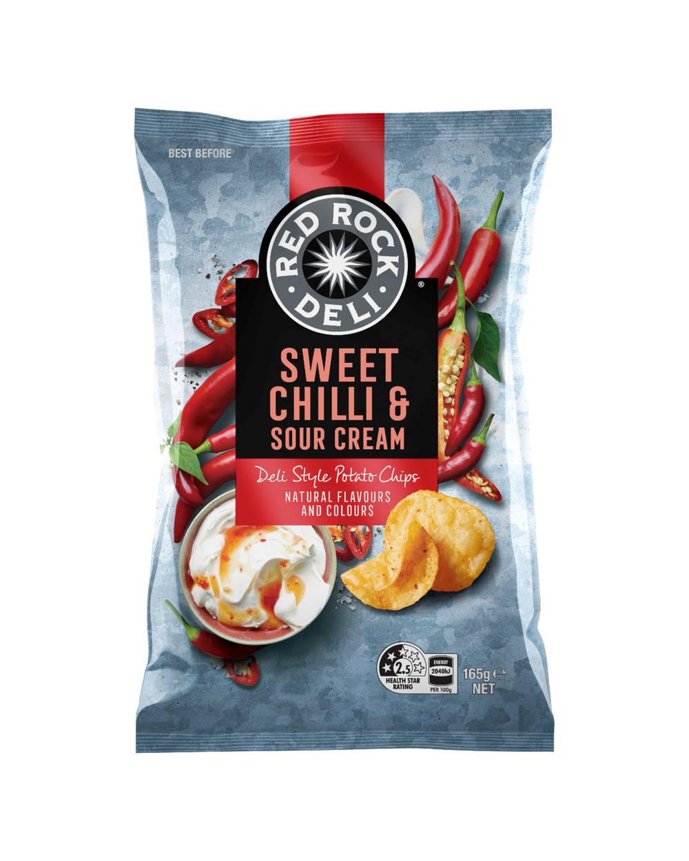 Red Rock Deli Sweet Chilli & Sour Cream 165g