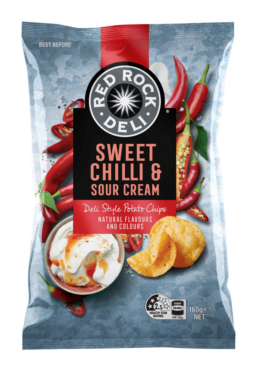 Red Rock Deli Sweet Chilli & Sour Cream 165g