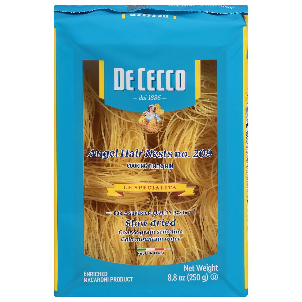 De Cecco Angel Hair Nests No.209 (8.8 oz)