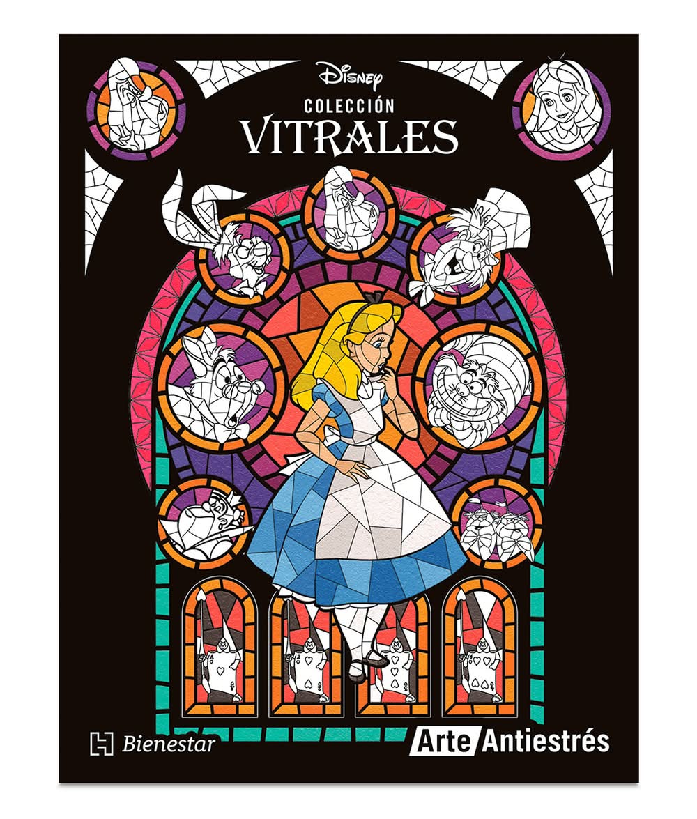 Libro para colorear colección vitrales - graciela ramírez, 27x21 cm
