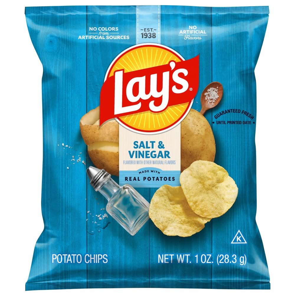 Lay's Potato Chips, Salt & Vinegar (1 oz)