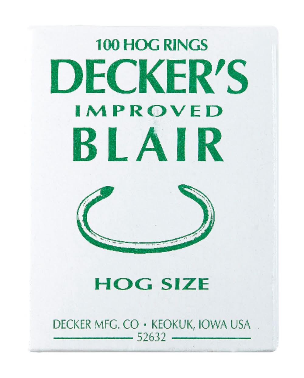 Decker 12.5 Ga. Animal Ring For Hog 100 Pk