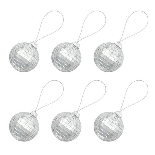 Celebrate It Disco Balls, Silver (6 ct)