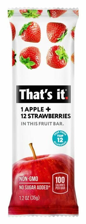 That's It Apple Strawberry Bar 1.2oz