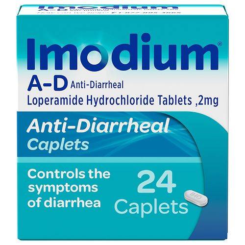 Imodium A-D Diarrhea Relief Caplets, Loperamide Hydrochloride - 24.0 ea