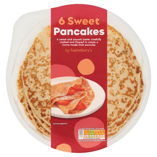 Sainsbury's Sweet Pancakes (6 pack)