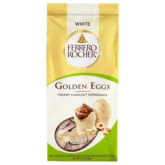 Ferrero Rocher White Creamy Cocoa and Hazelnut Golden Eggs Chocolate