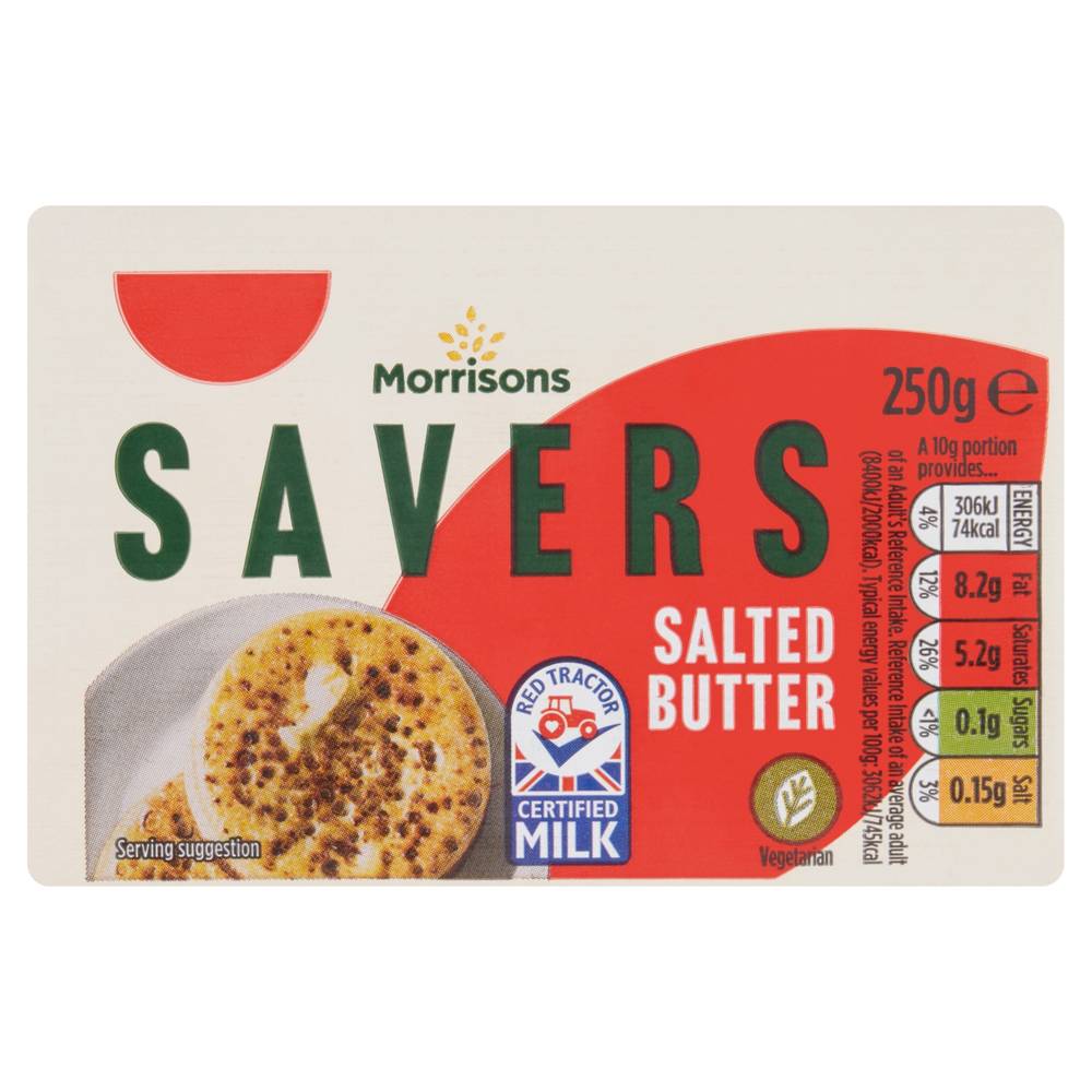 Morrisons Savers Salted Butter (250g)