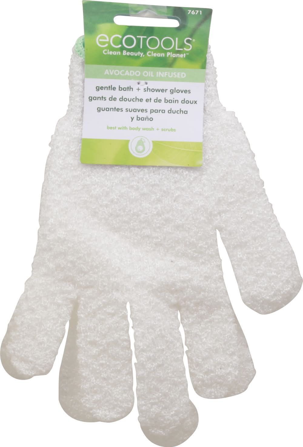 EcoTools Avocado Oil Infused Gentle Bath + Shower Gloves