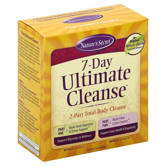 Nature's Secret 7-day Ultimate Cleanse 2-part Total-Body Cleanse (2 x 36 tablets)