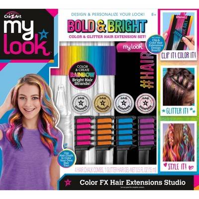 Cra-Z-Art My Look Color Effects Bold & Bright Hair Extension Studio