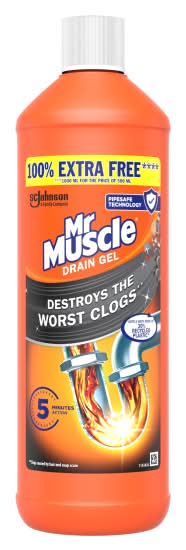 Mr Muscle Drain Power Gel For Full Clogs (1000ml)