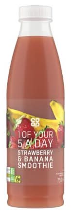 Co-op Strawberry & Banana 750Ml