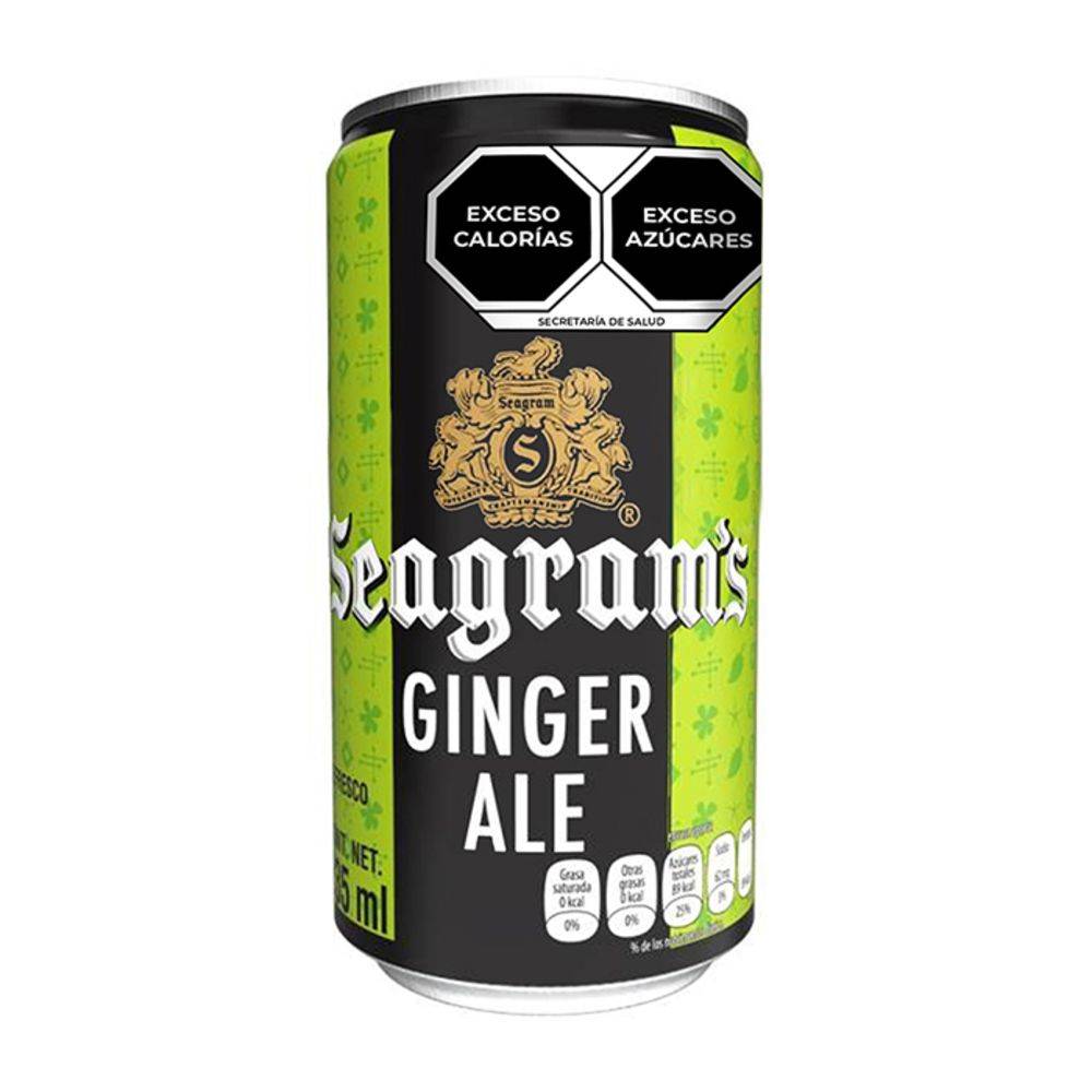 Seagram's refresco ginger ale (235 ml)