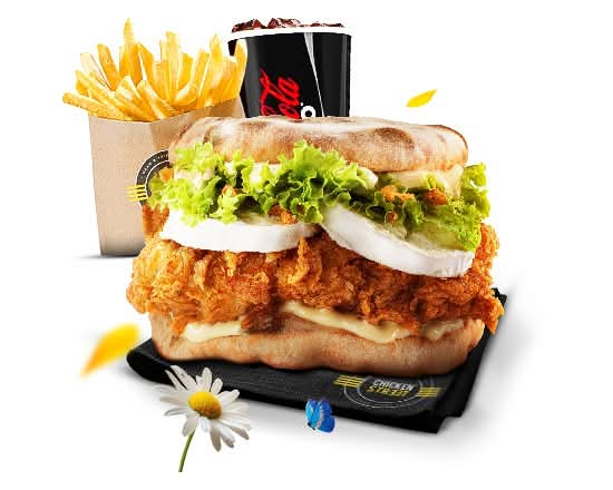 Menu Burger Naan Chèvre Miel