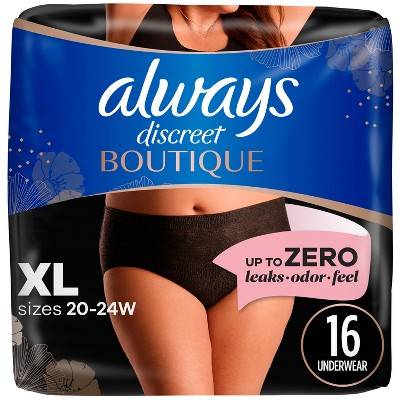 Always Discreet Heavy Adult Incontinence Underwear, XL-20-24w (16 ct)