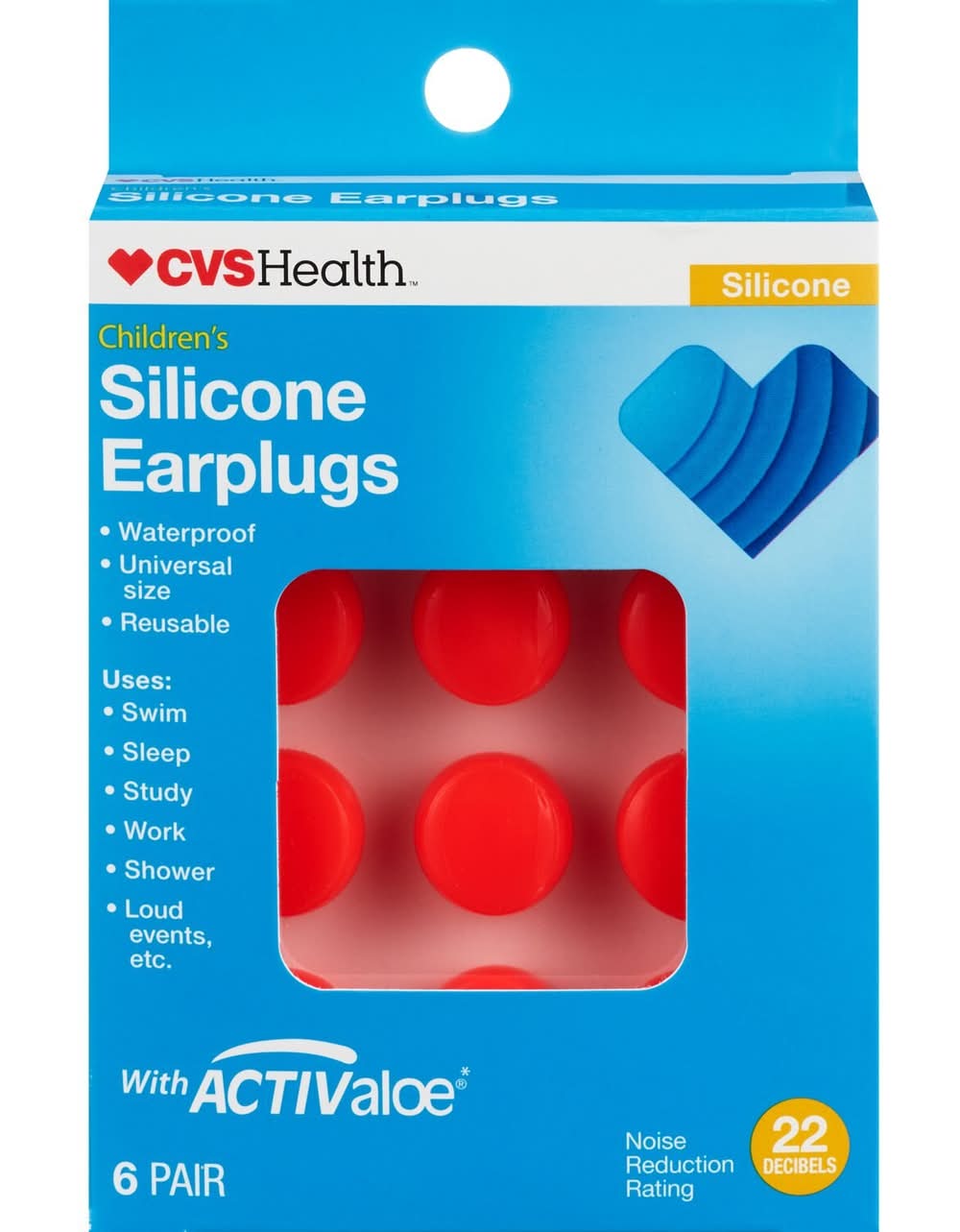 Cvs Children'S Silicone Earplugs, 6 Pair