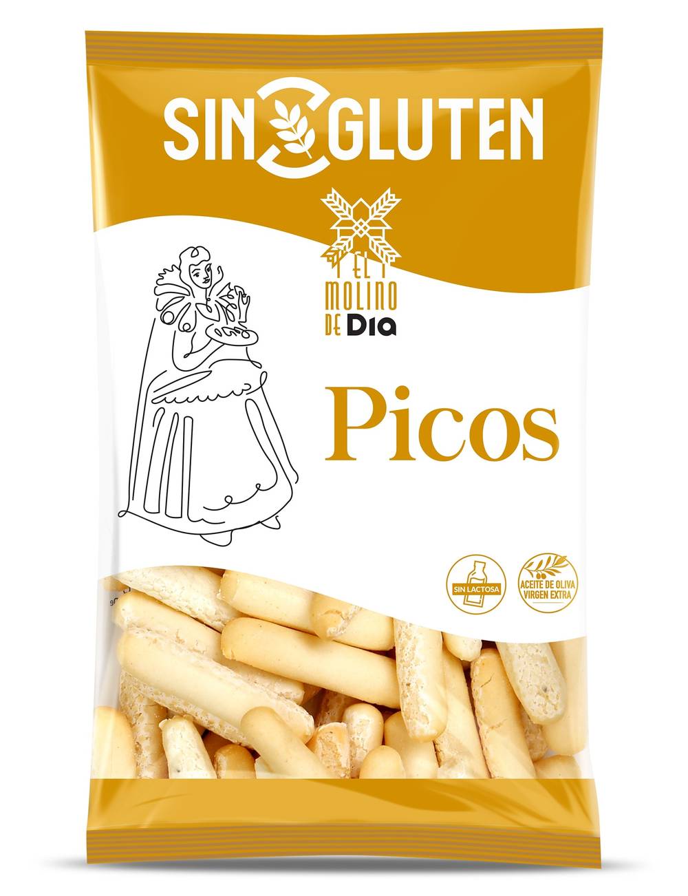 Picos De Pan Sin Gluten El Molino De Dia Bolsa 100 G