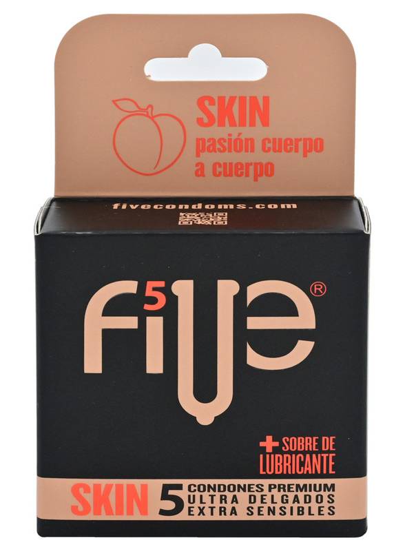 Five PRESERVATIVOS SKIN CAJ*5