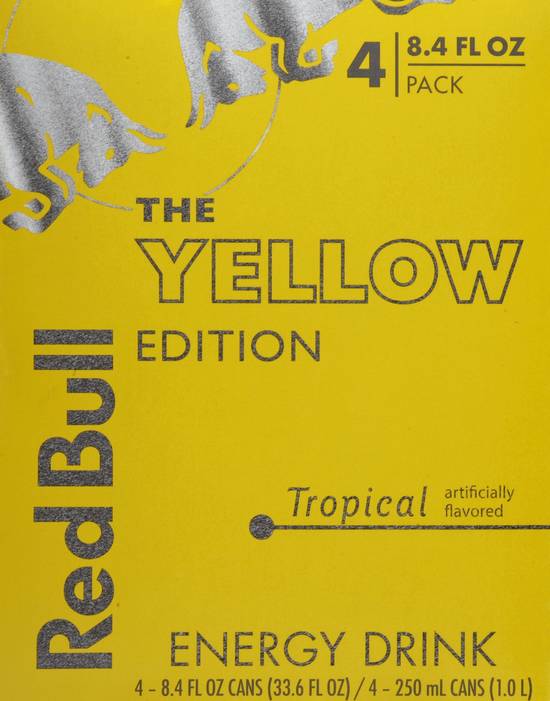 Red Bull the Yellow Edition Tropical Energy Drink (4 ct, 8.4 fl oz)