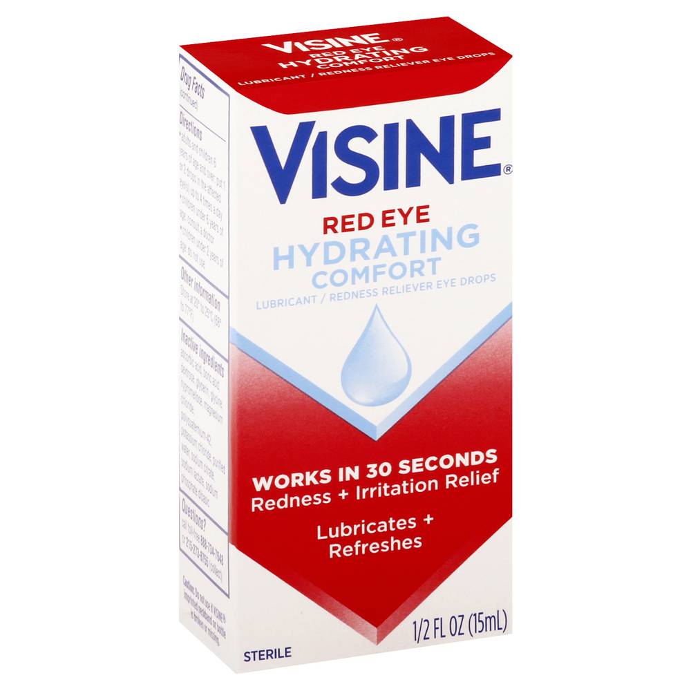 Visine Hydrating Comfort Red Eye Drops