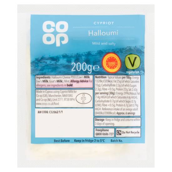 Co-Op Cypriot Halloumi 200g