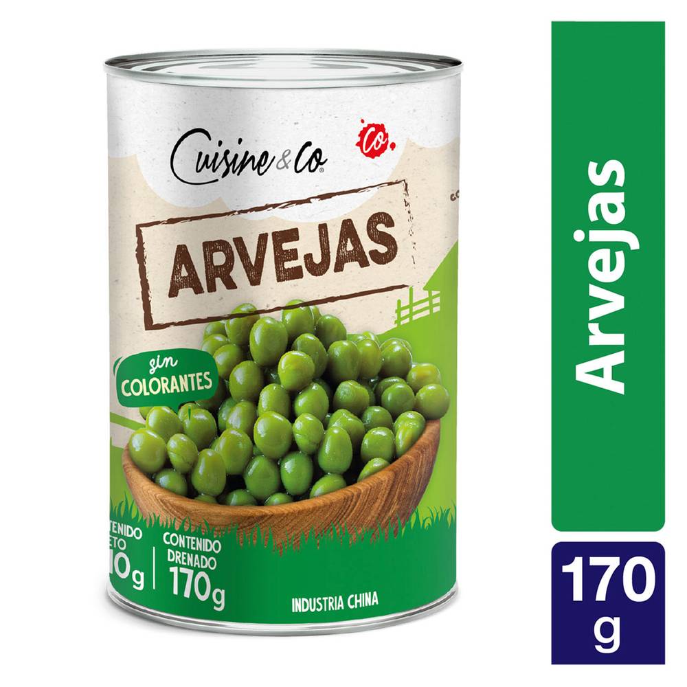 Cuisine & co arvejas (lata 170 g)