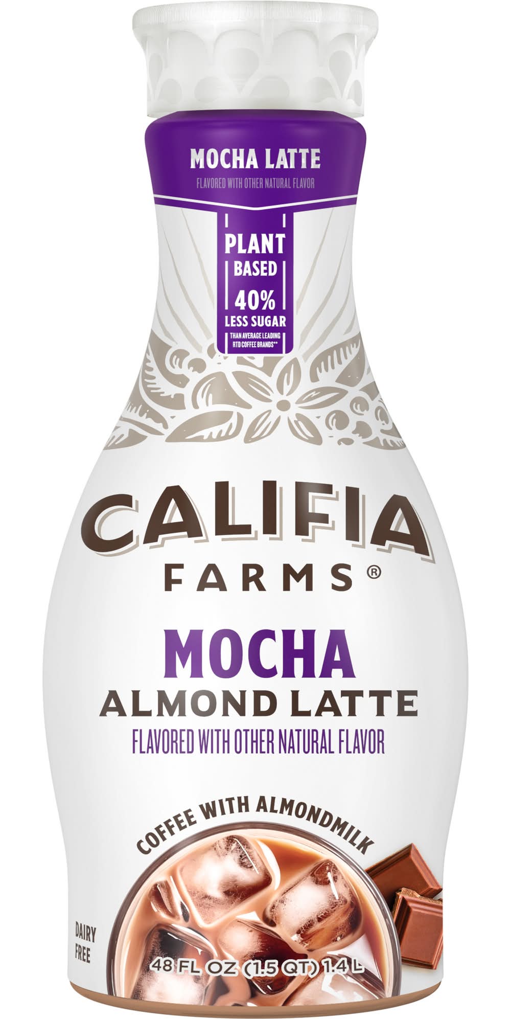 Califia Farms Mocha Cold Brew Coffee With Almondmilk (48 fl oz)