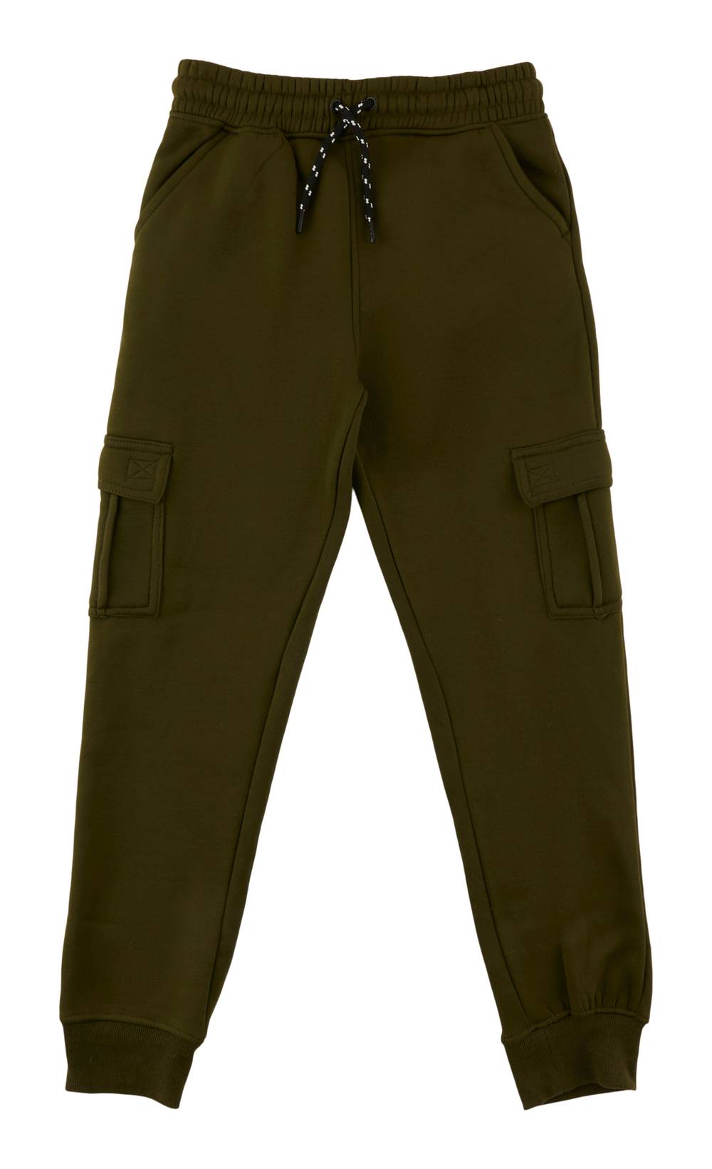 Pantalon de jogging cargo en molleton pour garçons (G(12-14), Branche d'olivier) / Boy's Cargo Fleece Joggers (L(12-14), Olive Branch)