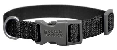 Boots & Barkley Basic Dog Collar, XS, Black