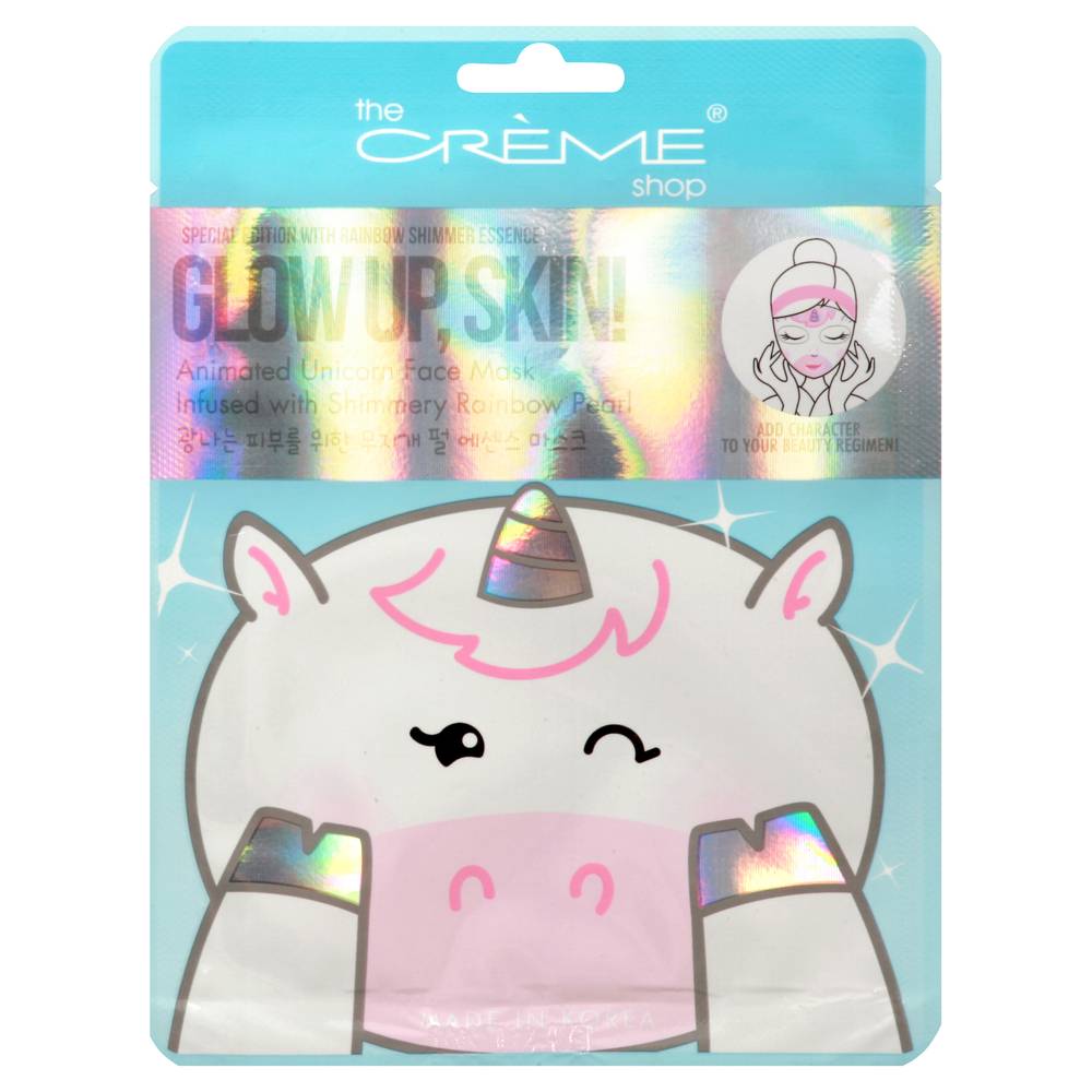 The Creme Shop Animal Face Mask, Unicorn (1 ct)