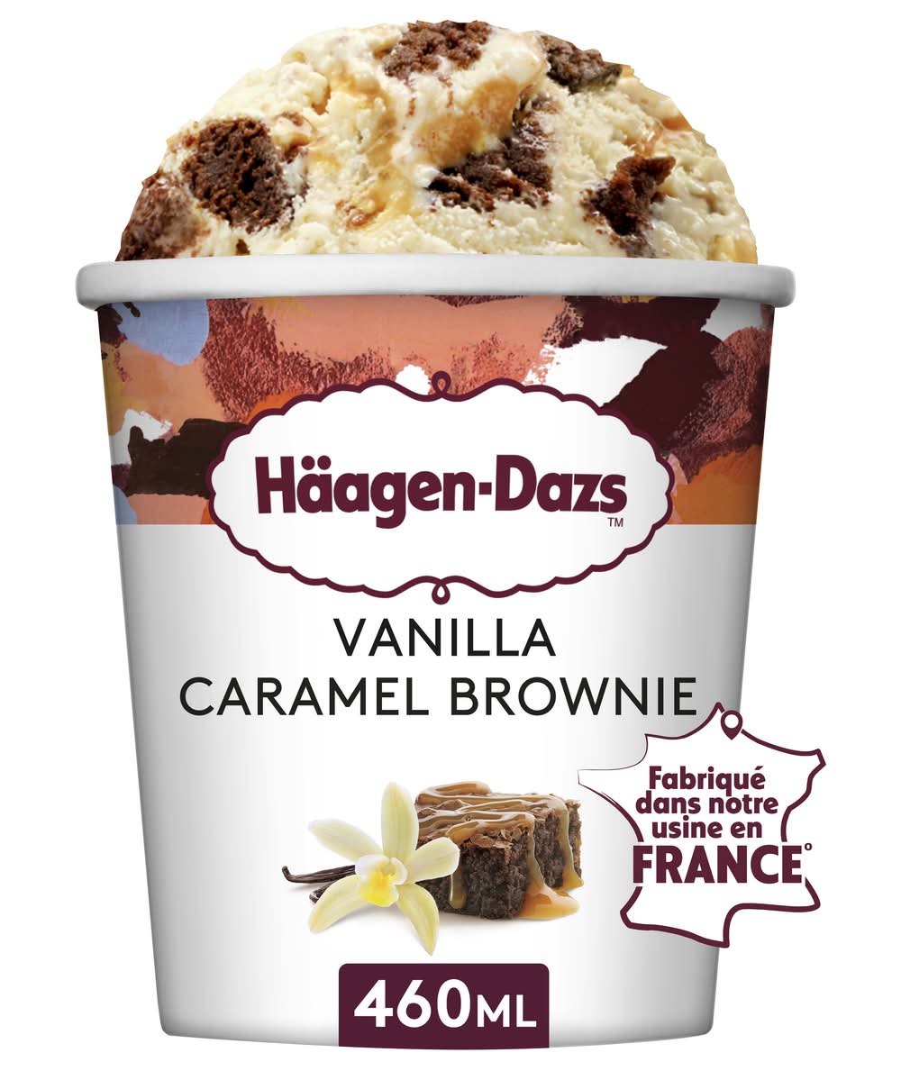 Häagen-Dazs - Crème glacée, vanille-caramel-brownie (460ml)