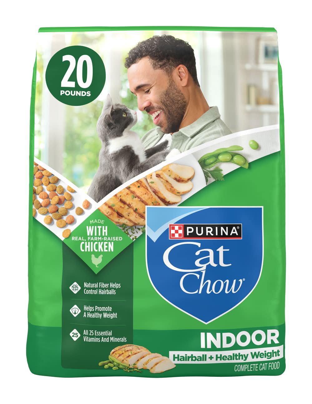 Purina Cat Chow Hairball + Healthy Weight Indoor Dry Cat Food (20 lbs)
