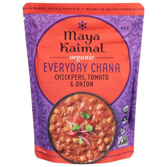 Maya Kaimal Organic Everyday Chana Chickpeas Tomato + Onion (10 oz)