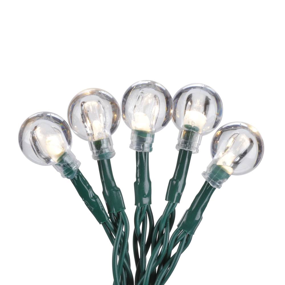 Holiday Living 35-Count 11.66-ft White LED Battery-operated Indoor Christmas String Lights Timer | ES70-857