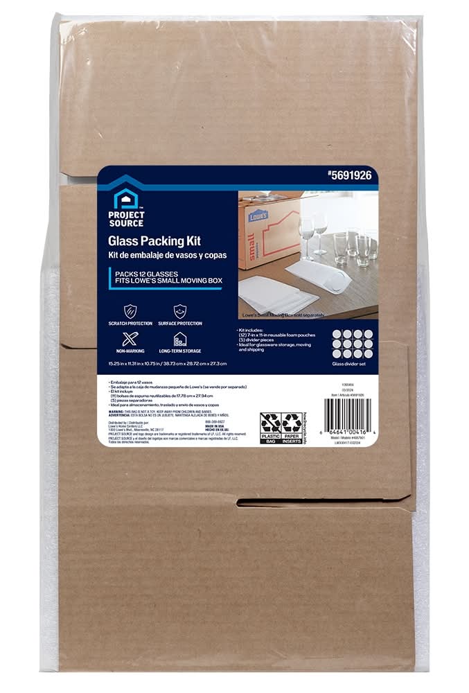 Project Source 12-in x 16-in Glass Packing Kit