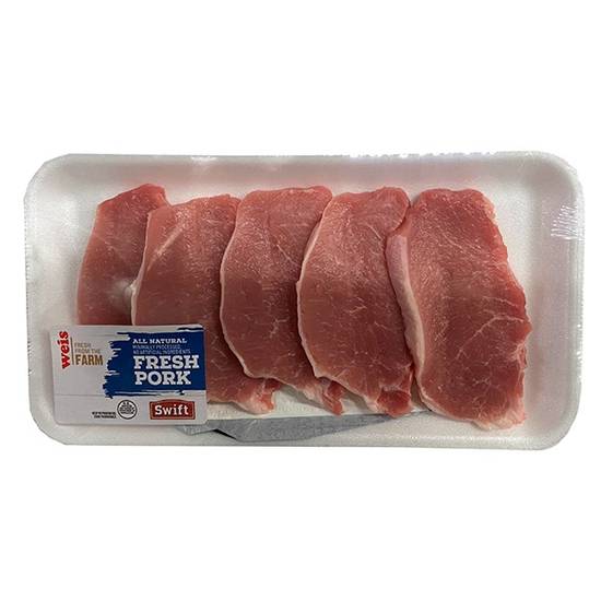 Swift Boneless Pork Chops Thin Sliced