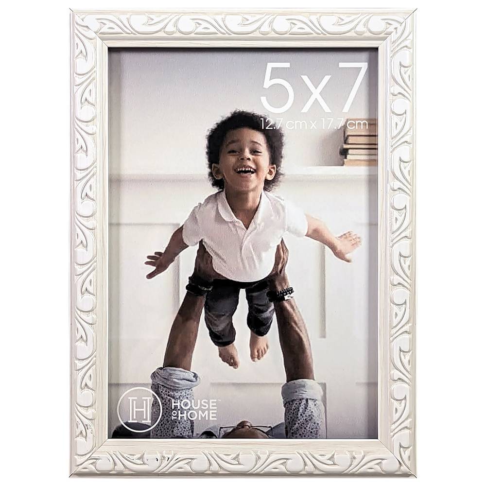 House to Home Picture Frame, 5x7 inch, White