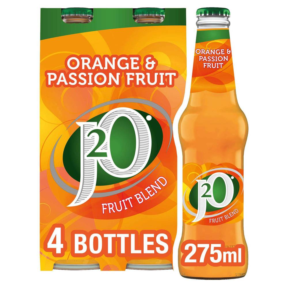 J2O Orange & Passion Fruit Juice Drink 4x275ml