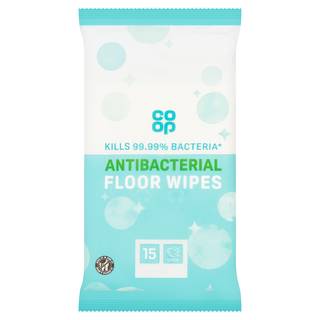 Co Op 15 Antibacterial Floor Wipes