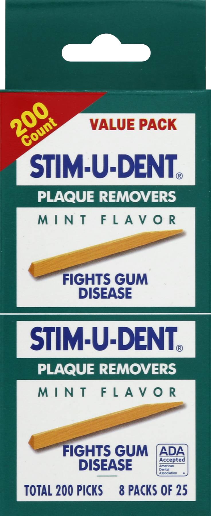 Stim U Dent Plaque Removers, Mint Flavor (200 ct)