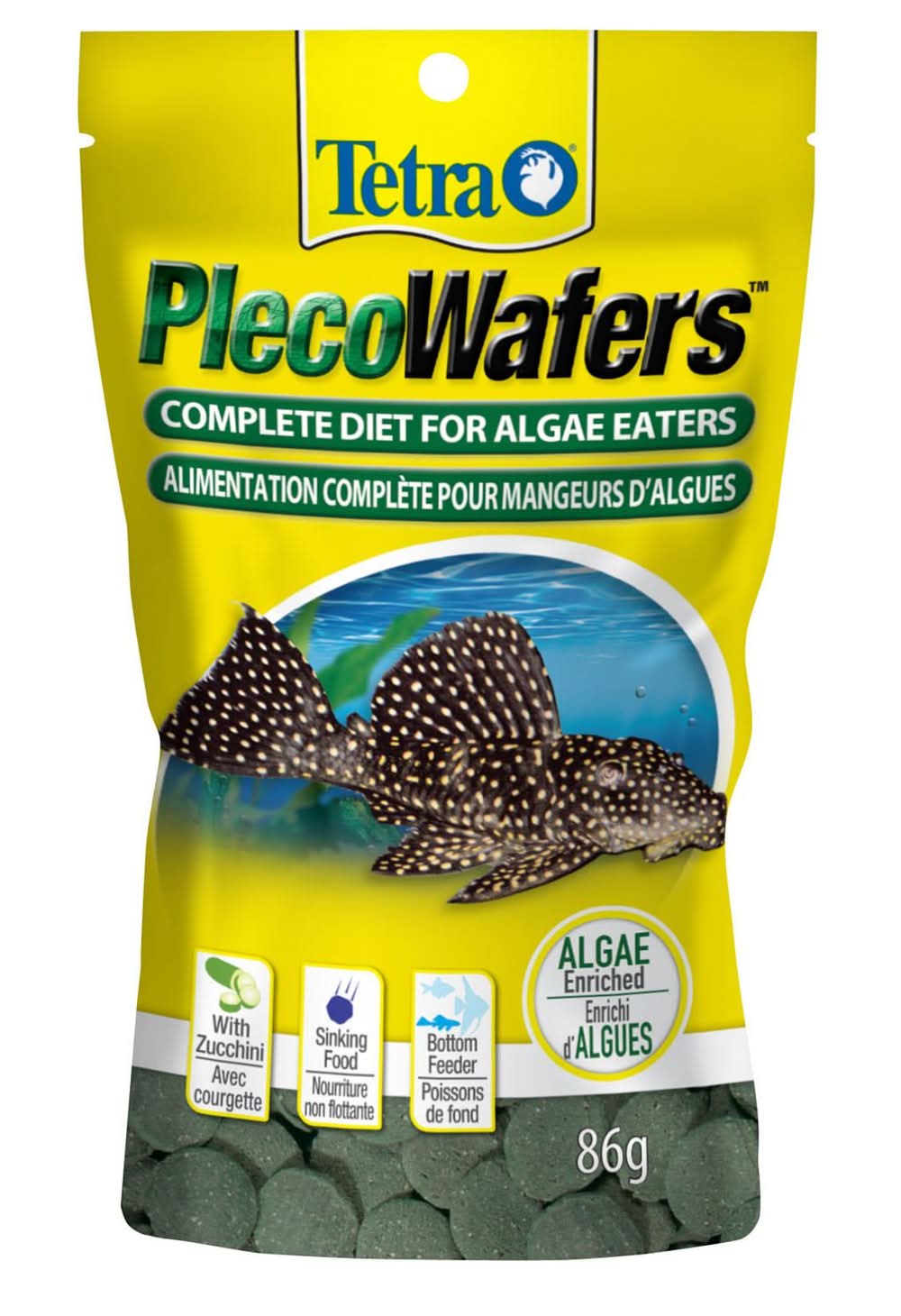 Tetra PlecoWafers Fish Food, 3 oz