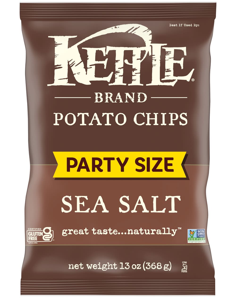 Kettle Brand Party Size Potato Chips, Sea Salt (13 oz)