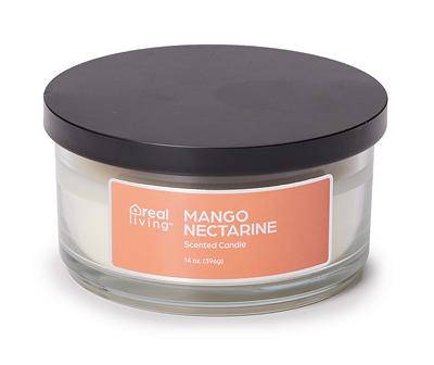Mango Nectarine White 3-Wick Jar Candle, 14 Oz.