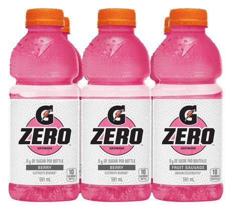 Gatorade Zero Berry Sports Drink (6 ct, 591 ml)