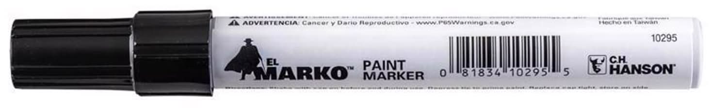 C.H. Hanson El Marko Black Valve Tip Paint Marker 1 Pc